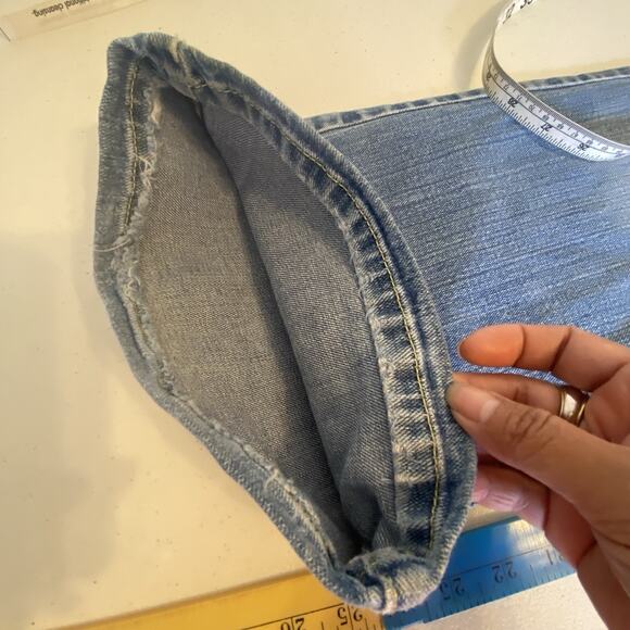 Abercrombie & Fitch A&F Stretch Vintage Flare Jeans Size 10S Light Blue Y2K 90s - Picture 5 of 10